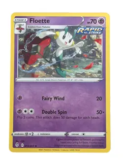 New: 2021 Pokemon TCG Floette 072 Swsh07: Evolving Skies Regular Uncommon - Image 1