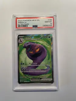 2023 POKEMON MEW EN-151 ULTRA RARE - #185 ARBOK EX - PSA 10 - Image 1