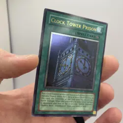 Yugioh Clock Tower Prison EOJ-EN048 Ultimate Rare 1st Ed Very Light play - Image 2