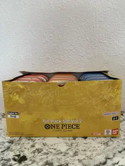 BANDAI ONE PIECE TIN PACK SET VOLUME 2 TS-02 ENGLISH - Image 1