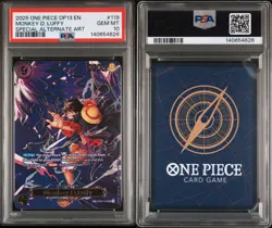 2025 ONE PIECE OP13-CARRYING ON HIS WILL #119 MONKEY D. LUFFY PSA 10 SP ALT ART - Image 1
