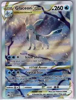 Glaceon VSTAR GG40/GG70 Crown Zenith: Galarian Gallery - Pokemon Card - NM - Image 1