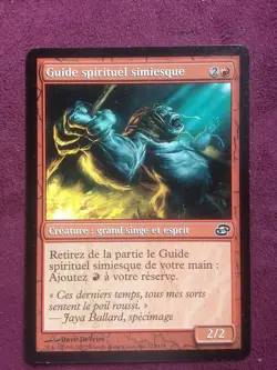 Guide Spirituel Simiesque / Simian Spirit Guide FRENCH Slightly Played magic mtg - Image 1