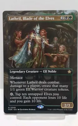 Lathril, Blade of the Elves (Borderless) 0349 Foundations Non-Foil NM - Image 1