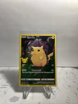 Pikachu 5/25 Pokemon Celebrations 25th Anniversary Set Full Art Card - Image 2
