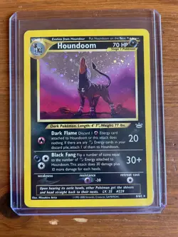 Pokemon Houndoom holo Neo Revelation 4/64 2001 Wizards LP - Image 1