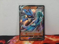 Pokemon TCG Lucario V Sword & Shield Mfg-Astral Radiance 078/189 Holo Ultra Rare - Image 1