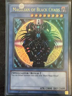 YuGiOh Magician of Black Chaos Ultra Rare YGLD-ENC01 - Image 1