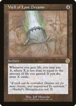 [MTG] Well of Lost Dreams (Retro Frame) (125) (BRR) NM - Image 1