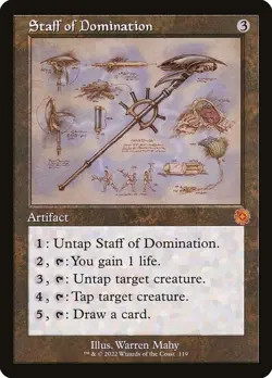 [MTG] Staff of Domination (Retro Frame) (119) (BRR) NM - Image 1