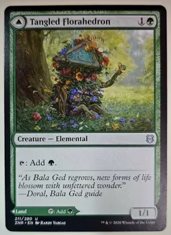 4x Tangled Florahedron Zendikar Rising Regular Play Set 4x - Image 1