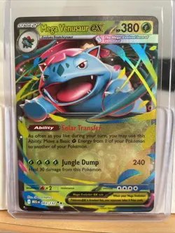 Pokemon TCG Mega Evolution Mega Venusaur EX 003/132 Double Rare - Image 1