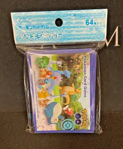 Pokemon GO (Landscape Design) Sleeves (64) - Pokemon Center Japan (New/Sealed) - Image 1