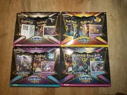 Pokemon Shining Fates Mad Party Pin Collection Box Set of 4 sealed - Image 1