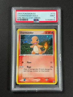 PSA 9 Charmander 113/112 HOLO Pokemon Card Fire Red & Leaf Green GEM MINT - Image 1