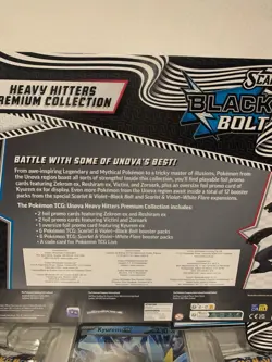 POKEMON TCG S & V BLACK BOLT & WHITE FLARE UNOVA HEAVY HITTERS COLLECTION LOT 10 - Image 4