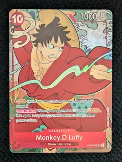 Monkey D Luffy (English Version 1st Anniversary Set) One Piece Promo Card NM - Image 1