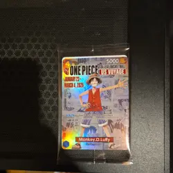 One Piece Monkey D. Luffy US College Basketball Promo Card RUTGERS - Image 1