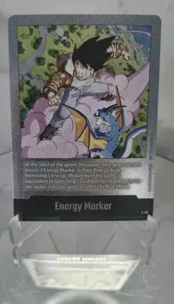 Energy Marker | E-80 | Silver Goku Manga Booster 02 Dragon Ball Card - Image 1