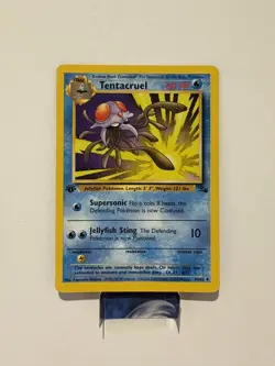 Pokemon Card Tentacruel Fossil 1st Edition Uncommon 44/62 NM/LP - Image 1