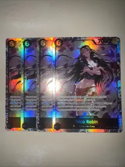 OP12-087 Nico Robin 4X Playset SR English One Piece TCG Card Game CCG - Image 1