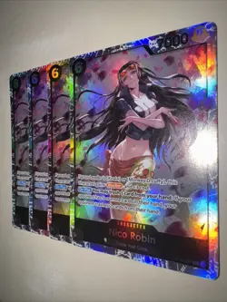 OP12-087 Nico Robin 4X Playset SR English One Piece TCG Card Game CCG - Image 3