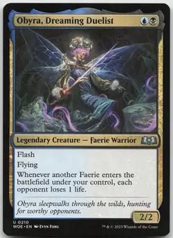 Obyra, Dreaming Duelist 210 Uncommon Wilds of Eldraine NM MTG - Image 1
