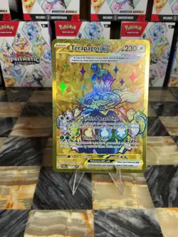 Pokemon TCG Stellar Crown Terapagos EX Hyper Rare Card 173/142 - Image 1