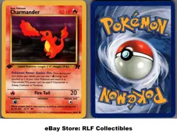 2000 Pokemon, Team Rocket, #50/82 Charmander, 1st Edition, Common - Image 1