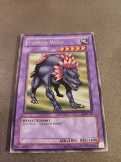 YUGIOH (ASIAN-ENGLISH) Unl NM Rare | LOB-107 Flower Wolf y13 - Image 1