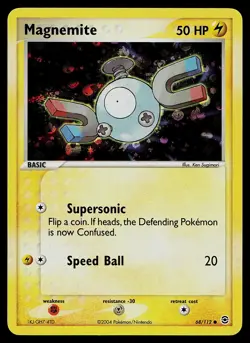 Pokemon Card - Magnemite FireRed & LeafGreen 68/112 Reverse Holo - Image 1