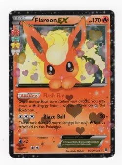 Pokemon Generations Radiant Collection Flareon EX RC6/RC32 Rare Card - Image 1