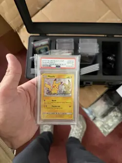 2019 POKEMON SM BLACK STAR PROMO #SM162 PIKACHU-HOLO PSA 10 - Image 1