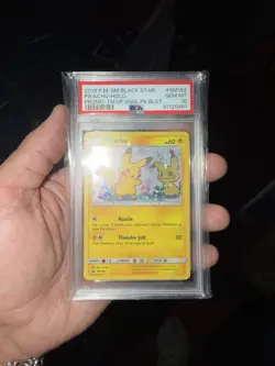 2019 POKEMON SM BLACK STAR PROMO #SM162 PIKACHU-HOLO PSA 10 - Image 3