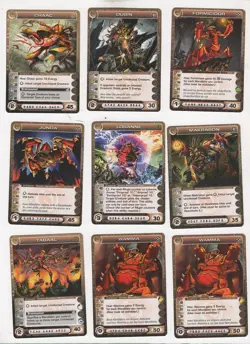 Chaotic lot #034. Lot of 9 Danian creature cards - Image 1