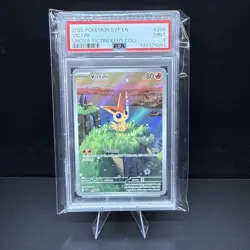 2025 POKEMON SVP EN-SV BLACK STAR PROMO #208 VICTINI PSA 9 - Image 1