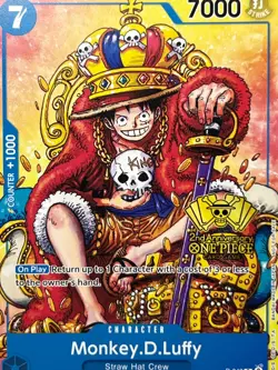 Monkey.D.Luffy (2nd Anniversary Stamped Promo) P-043 One Piece English - Image 1