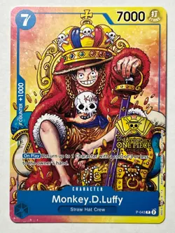 Monkey.D.Luffy (2nd Anniversary Stamped Promo) P-043 One Piece English - Image 2
