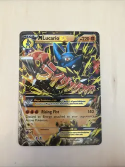 M Lucario EX Holo Mega Card 55/111 XY-Furious Fists - Image 1