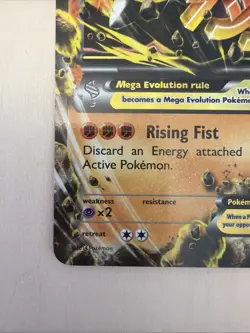 M Lucario EX Holo Mega Card 55/111 XY-Furious Fists - Image 4