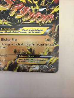 M Lucario EX Holo Mega Card 55/111 XY-Furious Fists - Image 5