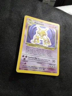 Alakazam Holo Pokemon TCG Base Set 1999 Rare Card 1/102 Ungraded LP+ NM - Image 2