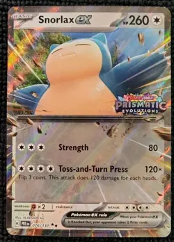 Snorlax ex (Prismatic Evolution Stamped) 076/131 Miscellaneous Cards & Products - Image 1