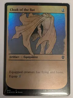 Cloak of the Bat Showcase Commander Legends: Battle for Baldur's Gate Foil - MTG - Image 1
