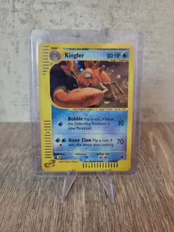 Kingler Holo SWIRL Rare 15/165 Expedition Base Set WOTC Pokemon LP-NM 2002 - Image 1