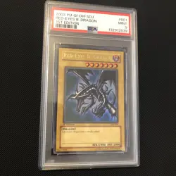 2003 Yu-Gi-Oh! Red-Eyes B. Dragon Black SDJ-001 1st Edition PSA 9 Ultra Rare - Image 1