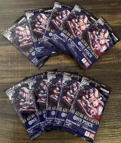 One Piece OP-14 The Azure Sea's Seven Booster Pack Lot of 10 English New Bandai - Image 1