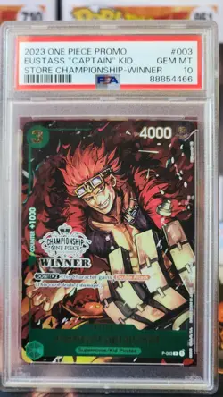 Eustass "Captain" Kid P-003 - Store Championship Winner - One Piece Eng PSA 10 - Image 1