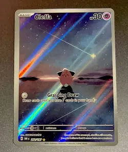 Cleffa 202/197 SV03: Obsidian Flames Holo Art Illustration Rare 2023 Pokemon - Image 1