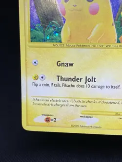 Pikachu 112/111 + Holo Bleed Rising Rivals Secret Rare Holo Pokemon TCG Lp+ - Image 3